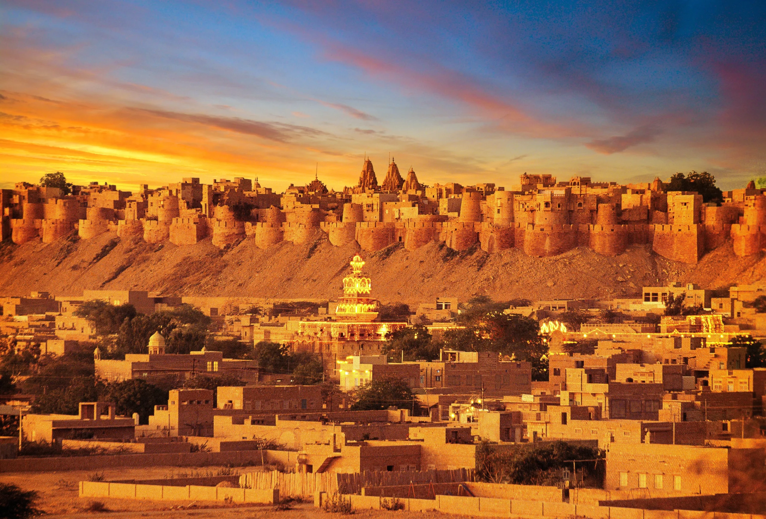Golden City and a desert evening